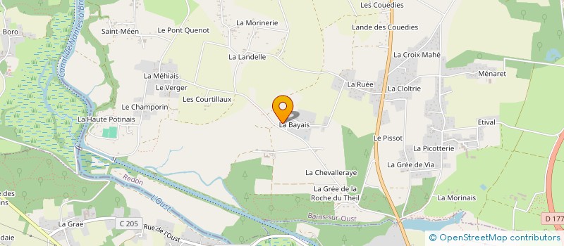 localisation de l'entreprise MONSIEUR SYLVAIN NOEL  BAINS-SUR-OUST