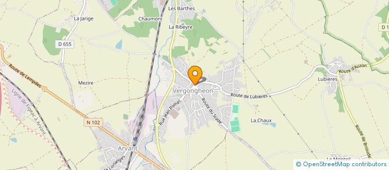 localisation de l'entreprise MONSIEUR SYLVAIN OBLONSEK  VERGONGHEON