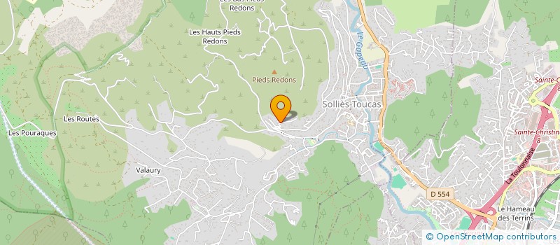 localisation de l'entreprise MONSIEUR SYLVAIN OFFENSTEIN  SOLLIES-TOUCAS