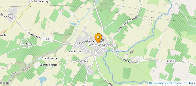 localisation de l'entreprise MONSIEUR SYLVAIN OLIVE  BELLEVIGNE-EN-LAYON