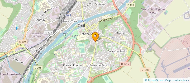 localisation de l'entreprise MONSIEUR SYLVAIN OLLAGNON  CREIL