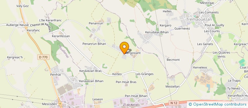 localisation de l'entreprise MONSIEUR SYLVAIN ORIEUX  PLOUEDERN