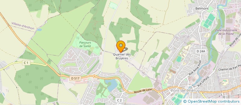 localisation de l'entreprise MONSIEUR SYLVAIN PACINI  CHAVANOZ