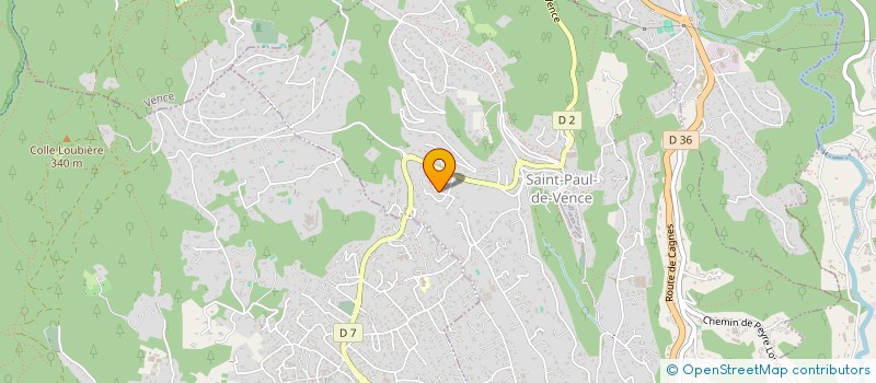 localisation de l'entreprise MONSIEUR SYLVAIN PAOLINI à SAINT-PAUL-DE-VENCE