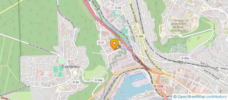 localisation de l'entreprise MONSIEUR SYLVAIN PAQUET  CANTELEU