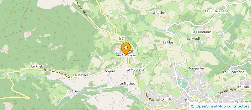 localisation de l'entreprise MONSIEUR SYLVAIN PASCAL à PELUSSIN