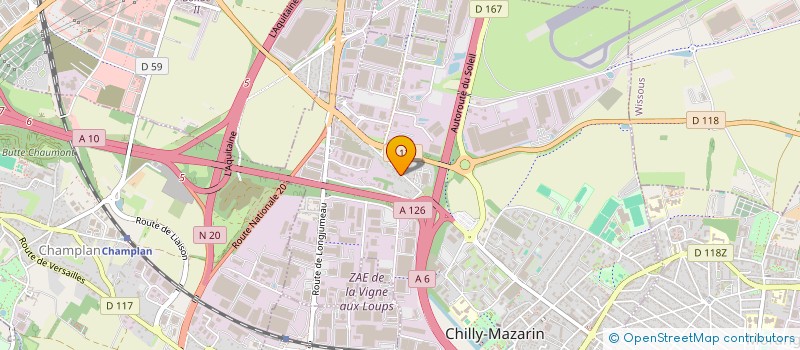 localisation de l'entreprise MONSIEUR SYLVAIN PASQUERAULT  CHILLY-MAZARIN