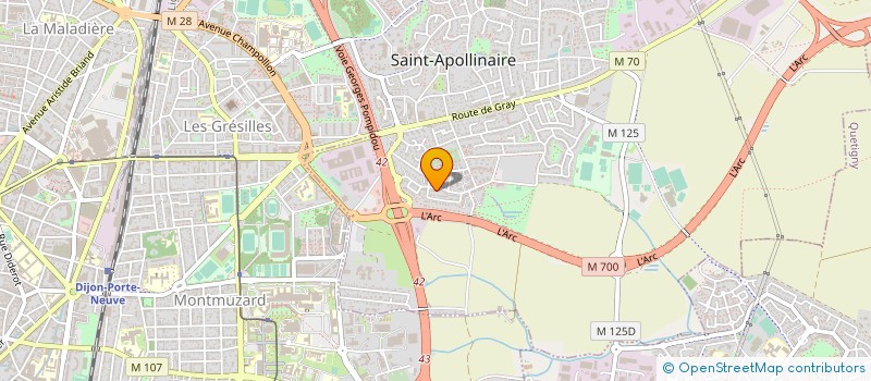 localisation de l'entreprise MONSIEUR SYLVAIN PASSEMARD à SAINT-APOLLINAIRE