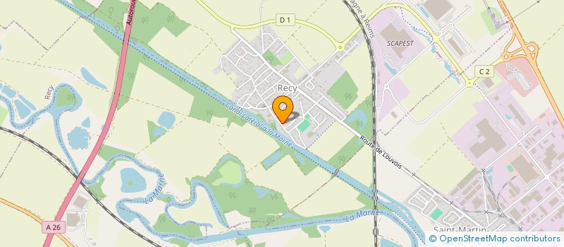 localisation de l'entreprise MONSIEUR SYLVAIN PASTRES  RECY