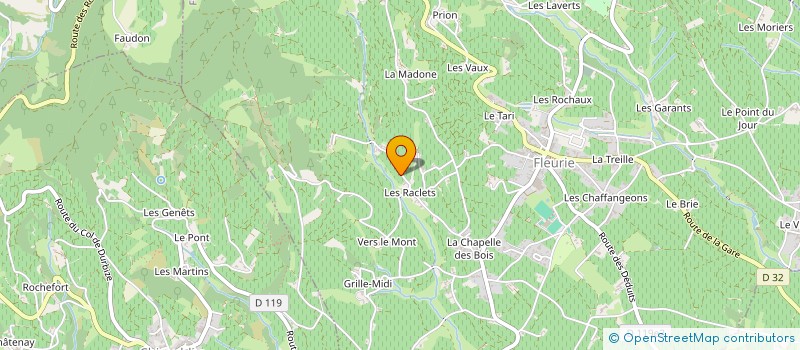localisation de l'entreprise MONSIEUR SYLVAIN PATURAUX à FLEURIE