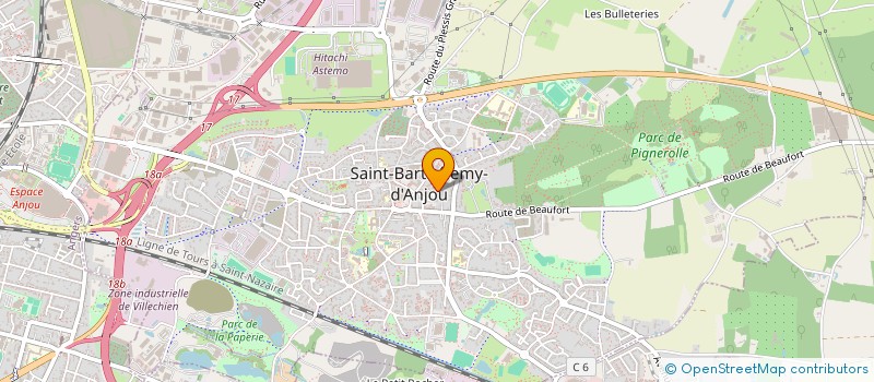 localisation de l'entreprise MONSIEUR SYLVAIN PAVIE  SAINT-BARTHELEMY-D'ANJOU