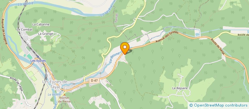 localisation de l'entreprise MONSIEUR SYLVAIN PEGORARO  LES EYZIES