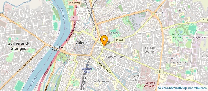 localisation de l'entreprise MONSIEUR SYLVAIN PELLEGRINI à VALENCE