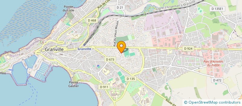 localisation de l'entreprise MONSIEUR SYLVAIN PELLETIER  GRANVILLE