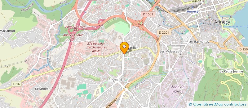 localisation de l'entreprise MONSIEUR SYLVAIN PELLETIER à ANNECY