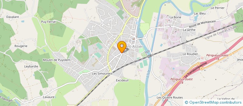 localisation de l'entreprise MONSIEUR SYLVAIN PENNEROUX  SAINT-ASTIER