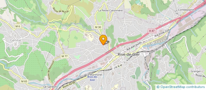 localisation de l'entreprise MONSIEUR SYLVAIN PERBET à RIVE-DE-GIER