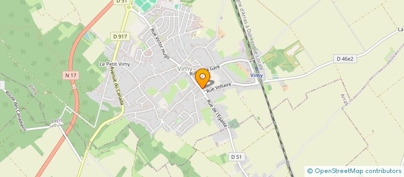 localisation de l'entreprise MONSIEUR SYLVAIN PERIN  VIMY