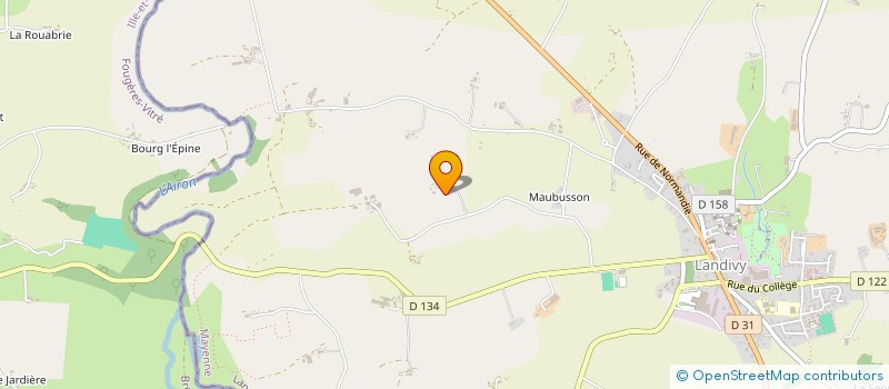 localisation de l'entreprise MONSIEUR SYLVAIN PEROUZEL  LANDIVY