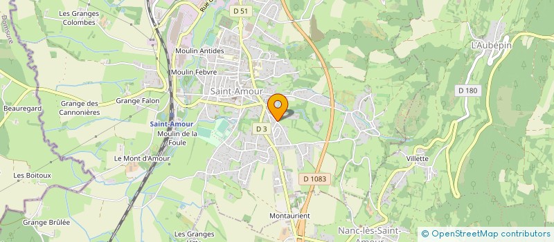 localisation de l'entreprise MONSIEUR SYLVAIN PERRET  SAINT-AMOUR