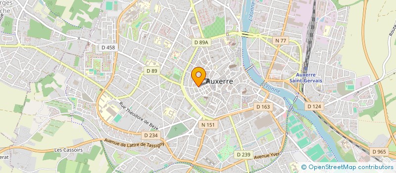 localisation de l'entreprise MONSIEUR SYLVAIN PERRIER à AUXERRE
