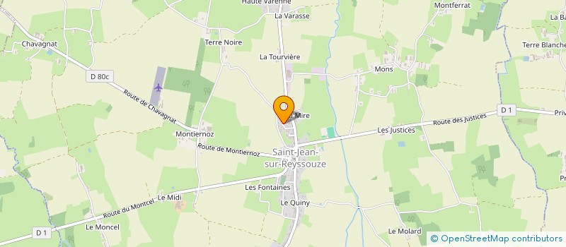 localisation de l'entreprise MONSIEUR SYLVAIN PERTUIZET  SAINT-JEAN-SUR-REYSSOUZE