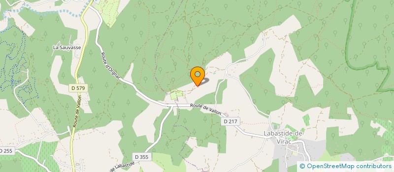 localisation de l'entreprise MONSIEUR SYLVAIN PESCHAIRE  LABASTIDE-DE-VIRAC