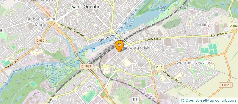 localisation de l'entreprise MONSIEUR SYLVAIN PETILLON à SAINT-QUENTIN