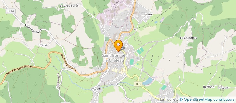 localisation de l'entreprise MONSIEUR SYLVAIN PETIT à SAINT-BONNET-LE-CHATEAU