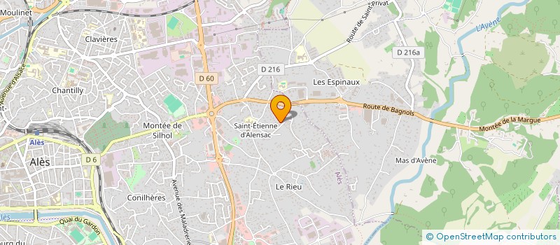 localisation de l'entreprise MONSIEUR SYLVAIN PEYLER  ALES