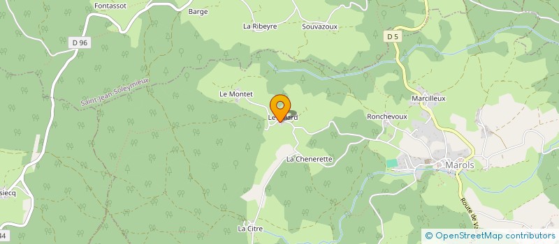 localisation de l'entreprise MONSIEUR SYLVAIN PHALIPPON  SOLEYMIEUX