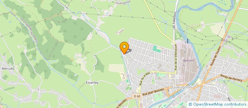 localisation de l'entreprise MONSIEUR SYLVAIN PICARD  GUEUGNON