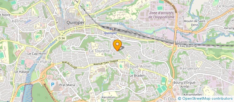 localisation de l'entreprise MONSIEUR SYLVAIN PICHON à QUIMPER
