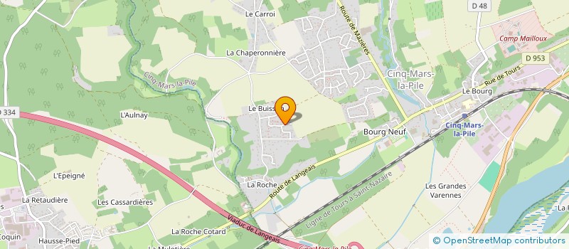 localisation de l'entreprise MONSIEUR SYLVAIN PICHOT à CINQ-MARS-LA-PILE