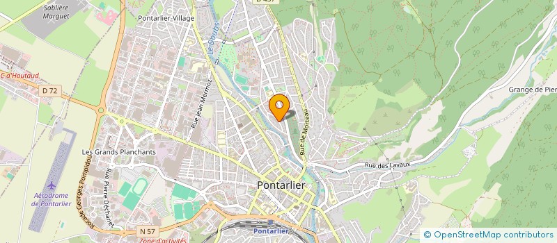 localisation de l'entreprise MONSIEUR SYLVAIN PINAUD  PONTARLIER