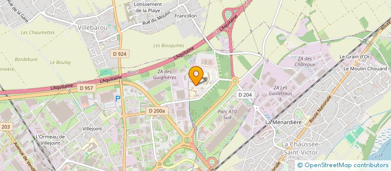 localisation de l'entreprise MONSIEUR SYLVAIN PINAULT  LA CHAUSSEE-SAINT-VICTOR