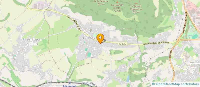 localisation de l'entreprise MONSIEUR SYLVAIN PIVOT  LA MURETTE