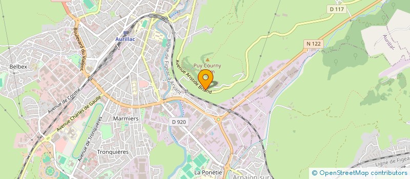 localisation de l'entreprise MONSIEUR SYLVAIN PLAETEVOET à AURILLAC