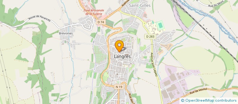 localisation de l'entreprise MONSIEUR SYLVAIN PLUBEL à LANGRES