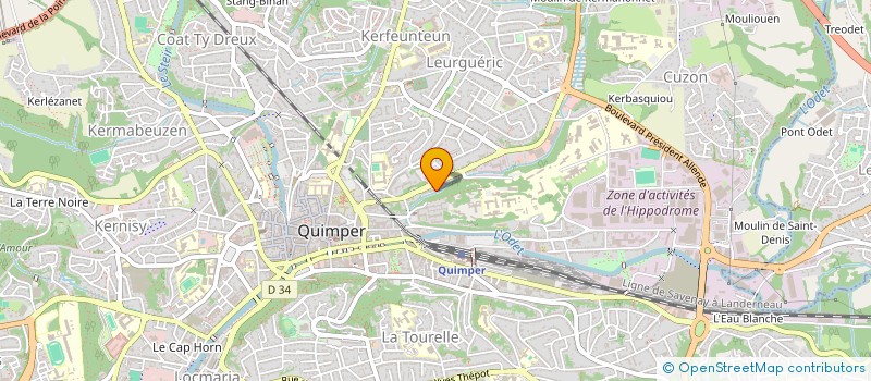 localisation de l'entreprise MONSIEUR SYLVAIN POCHIC à QUIMPER