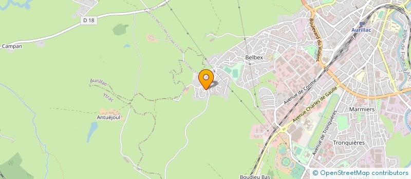 localisation de l'entreprise MONSIEUR SYLVAIN POIGNET à AURILLAC