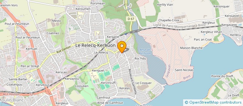 localisation de l'entreprise MONSIEUR SYLVAIN POIRIER à LE RELECQ-KERHUON
