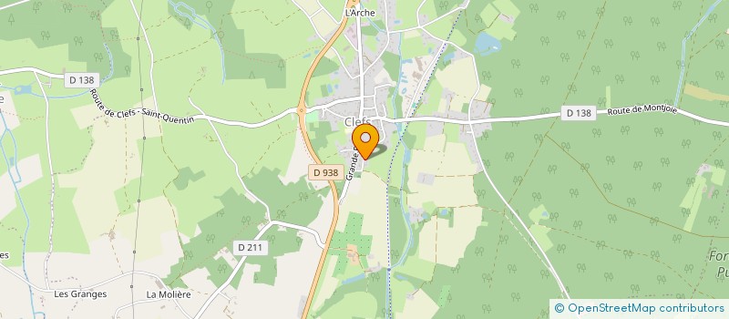 localisation de l'entreprise MONSIEUR SYLVAIN POIRIER  BAUGE-EN-ANJOU