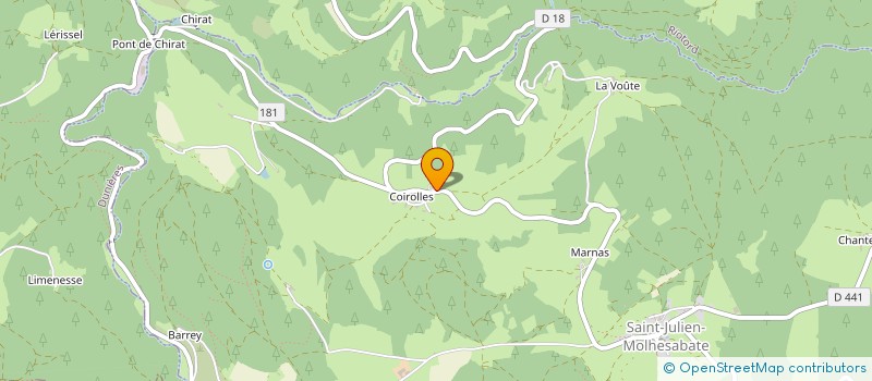 localisation de l'entreprise MONSIEUR SYLVAIN POLLET à SAINT-JULIEN-MOLHESABATE
