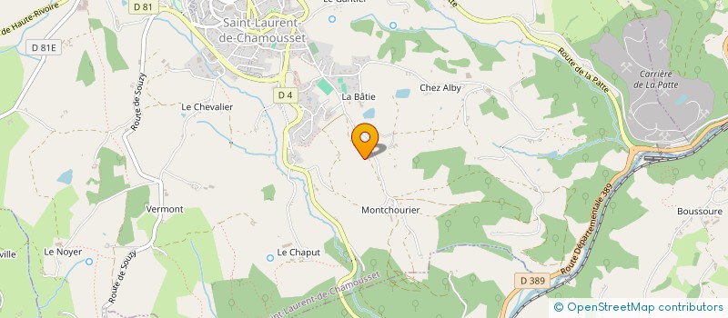localisation de l'entreprise MONSIEUR SYLVAIN PONCET  SAINT-LAURENT-DE-CHAMOUSSET