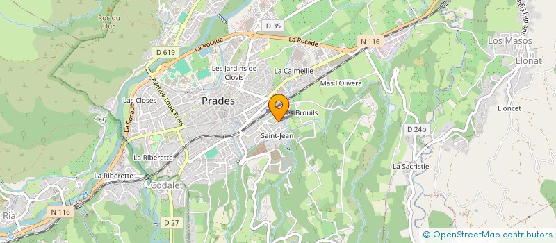 localisation de l'entreprise MONSIEUR SYLVAIN PONCY à PRADES