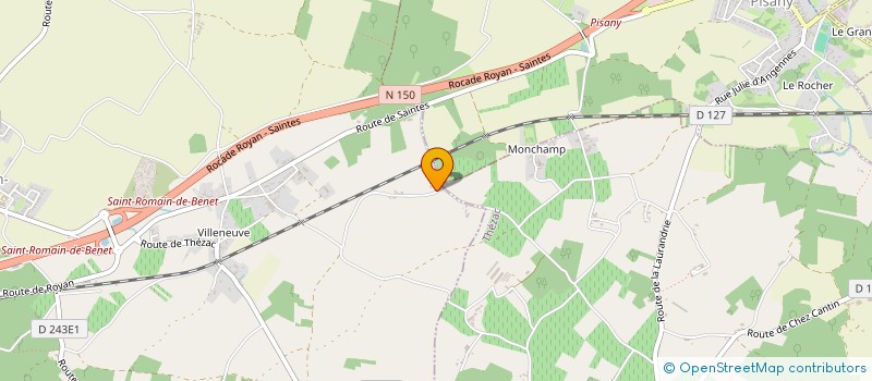 localisation de l'entreprise MONSIEUR SYLVAIN PONS  SAINT-ROMAIN-DE-BENET