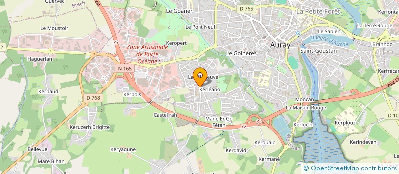 localisation de l'entreprise MONSIEUR SYLVAIN POSTOLLEC à AURAY