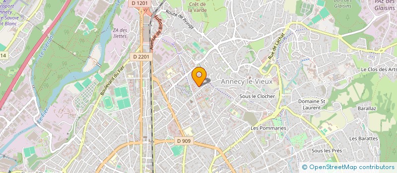 localisation de l'entreprise MONSIEUR SYLVAIN POUJOIS à ANNECY