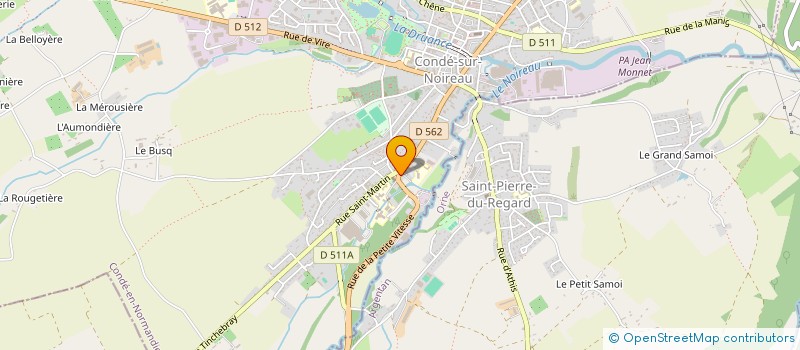 localisation de l'entreprise MONSIEUR SYLVAIN POULAIN  CONDE-EN-NORMANDIE